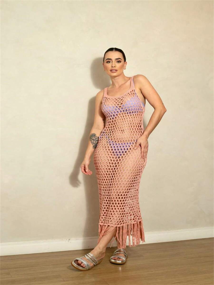 Women Cover Ups - Rosa vieja - Ver 1