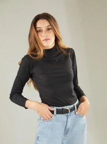 Women T-Shirts - 黑色 - 查看 2