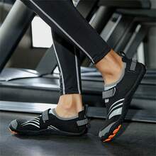 Men's Training Shoes For Indoor Workout, Which Is Suitable For Jumping Rope, Yoga, Pilates, Running, Weightlifting, Biking And Has Non-slip Features - Black - View 2