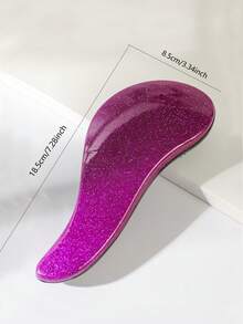 1 Miếng Tia sáng Kích thước Của phụ nữ Có thể mang đi Cái đệm Mát-xa Bàn chải tóc , , Thích hợp Đối với Nhà  Sử dụng Và Du lịch , Bụi bặm Tất cả Tóc Lốp xe - Màu tím - Xem 9