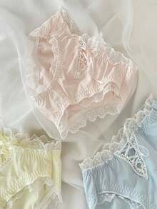 Women's Sexy Japanese Anime Bikini Panties Cosplay Underwear - Yellow - View 1