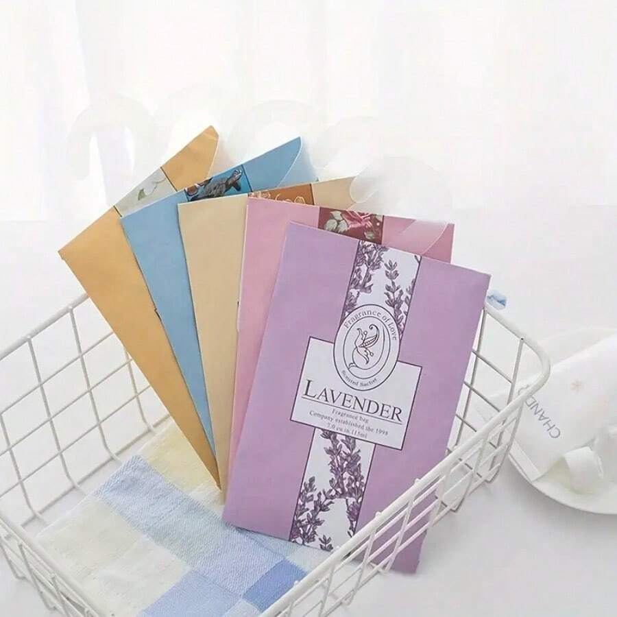 6pcs Jasmine Scented Sachets For Closet - Yellow - View 1