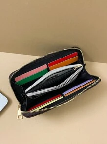 1 Piece Skull Decorated Pu Portable Zipper Fashion Suitable For Ladies Daily Use Date Gift Business Casual For Women Wallet Purse Wallet Long Wallet
