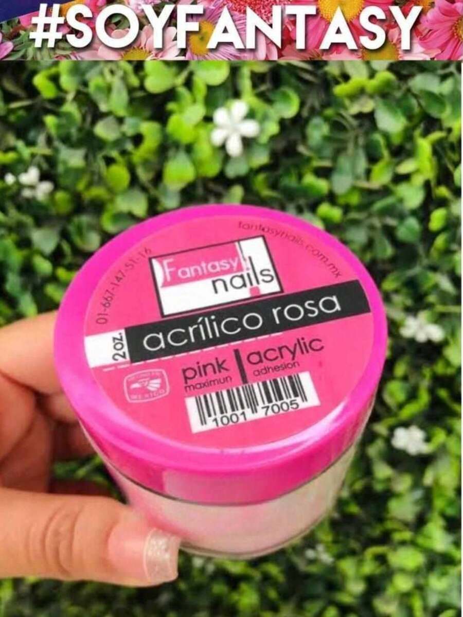 2 Onzas Polvo Acrilico Rosa Fantasy Nails - Rosa - Ver 1