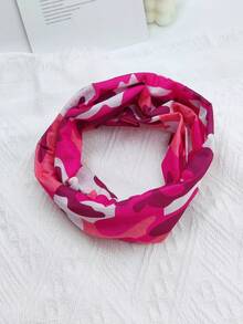 1件迷彩頭帶和髮飾,適用於運動和戶外活動,例如騎自行車、登山等