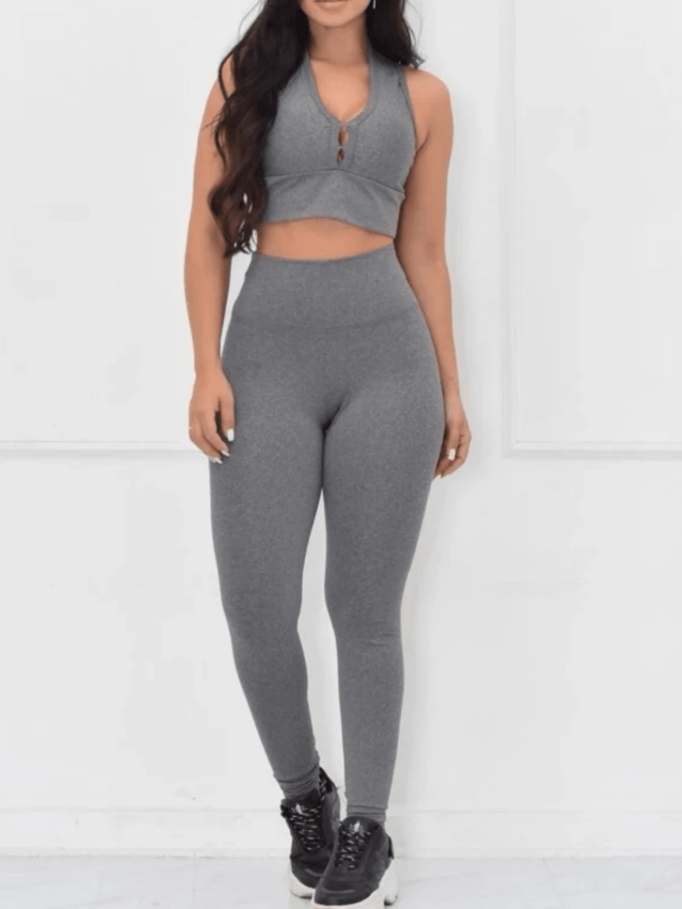 Women Two-piece Outfits - Xám - Xem 1