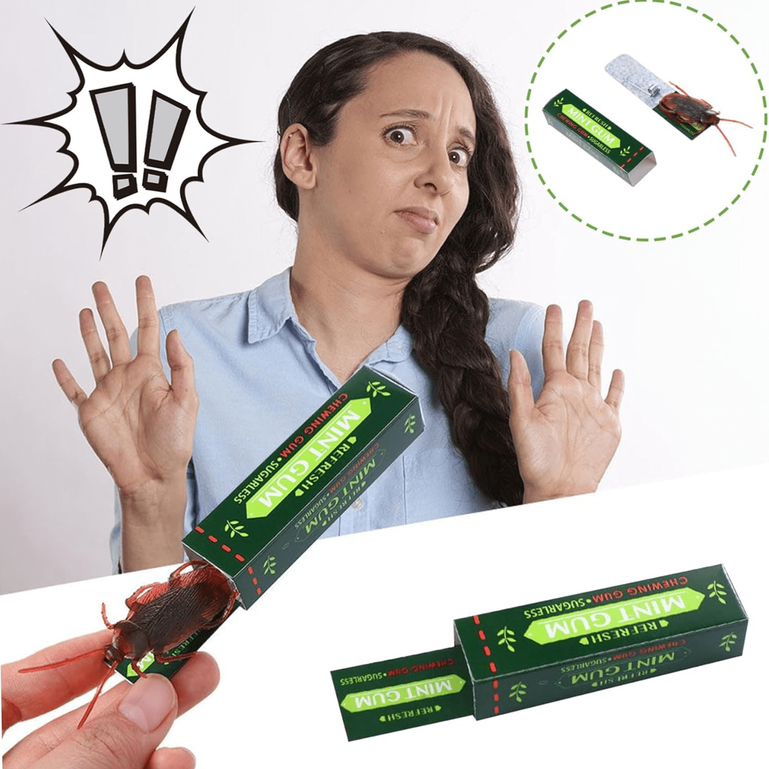 Diy Realistic Cockroachshaped Chewing Gum With Pvc Sheet And Iron