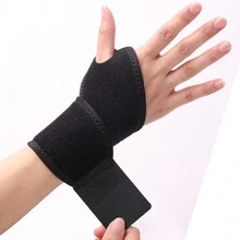 1 件彈性護腕,附可調式帶,舒適護腕,適合羽球、籃球、攀岩、網球、健身運動