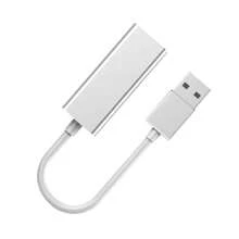 1pc Usb To Rj45 Ethernet Adapter, Usb 2.0 To 10/100 Network Lan Wired Adapter Converter With Rj45 Female Port, Compatible With Windows Linux Laptop - Silvery - View 9