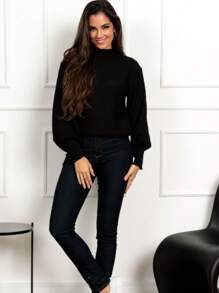 Women Sweaters - màu đen - Xem 2