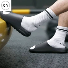 X & Y  Sandalias de playa (LISA) informales para hombre y mujer, Sandalias planas antideslizantes, a la moda