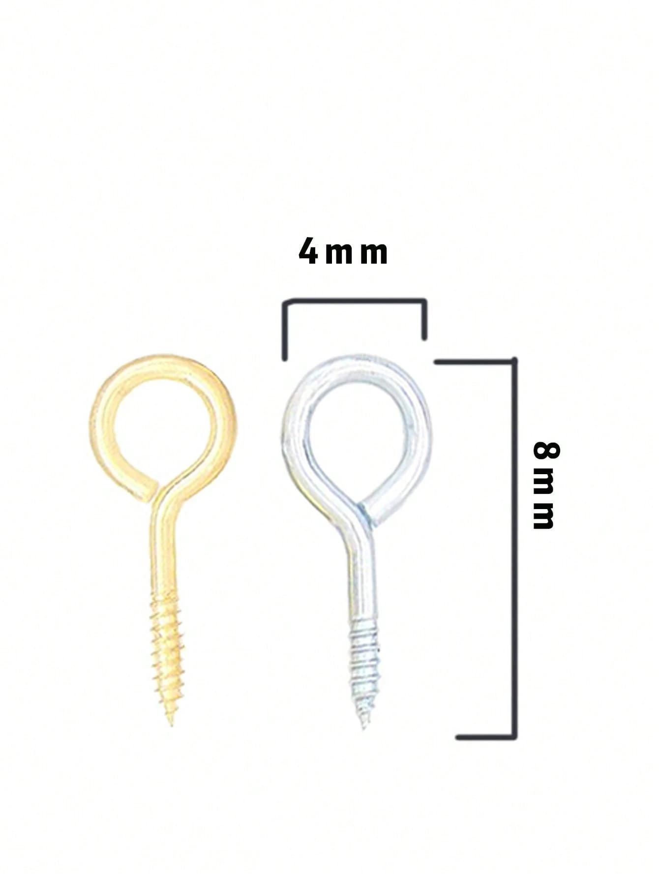 50pcs/100pcs/200pcs Mini Eye Pins For Diy Jewelry Making With Eyelet