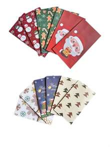 12pcs Christmas Gift Paper Bags - Multicolor - View 1