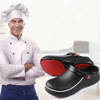 Men's Low Cut Wear-resistant Rain Shoes With Anti-corrosion Rubber Outsole, Restaurant Kitchen Fishing Waterproof, Oil-resistant, Slip-resistant Shoes