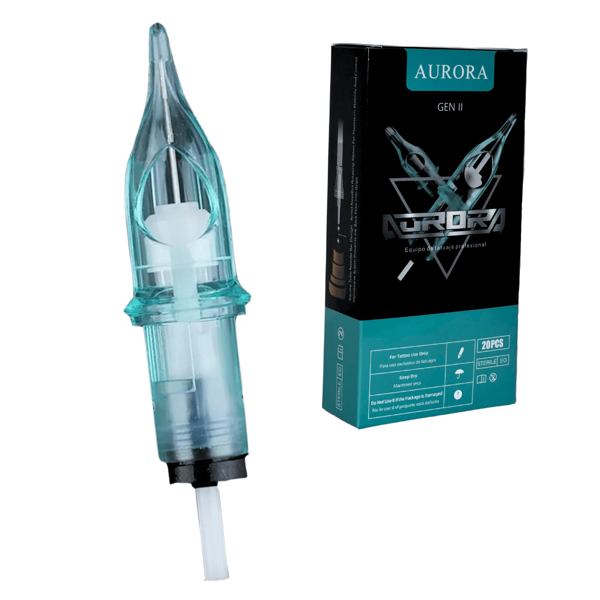 20 Piezas de Cartuchos Para Tatuaje Profesional RL Round Line De Alta Calidad AUR ORA GEN II