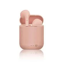 I12 TWS Bluetooth Earphones Polished Wireless Headphones Texture TWS Stereo Earbuds Sports Earbuds - 粉色 - 查看 1