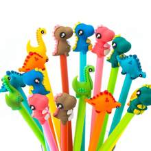 12 pièces stylo à encre gel de dessin animé mignon - stylo d'écriture en forme d'animal de dessin animé 0,5 mm pour différents styles stylo à bille - fournitures de papeterie adaptées aux bureaux, aux étudiants et aux enfants comme cadeaux aléatoires