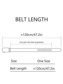 1pc Men's Automatic Buckle Gold Color Belt, Fashionable And Versatile, Suitable For Everyday And Various Occasions, A Nice Gift For Men Of Different Ages Work Summer, School