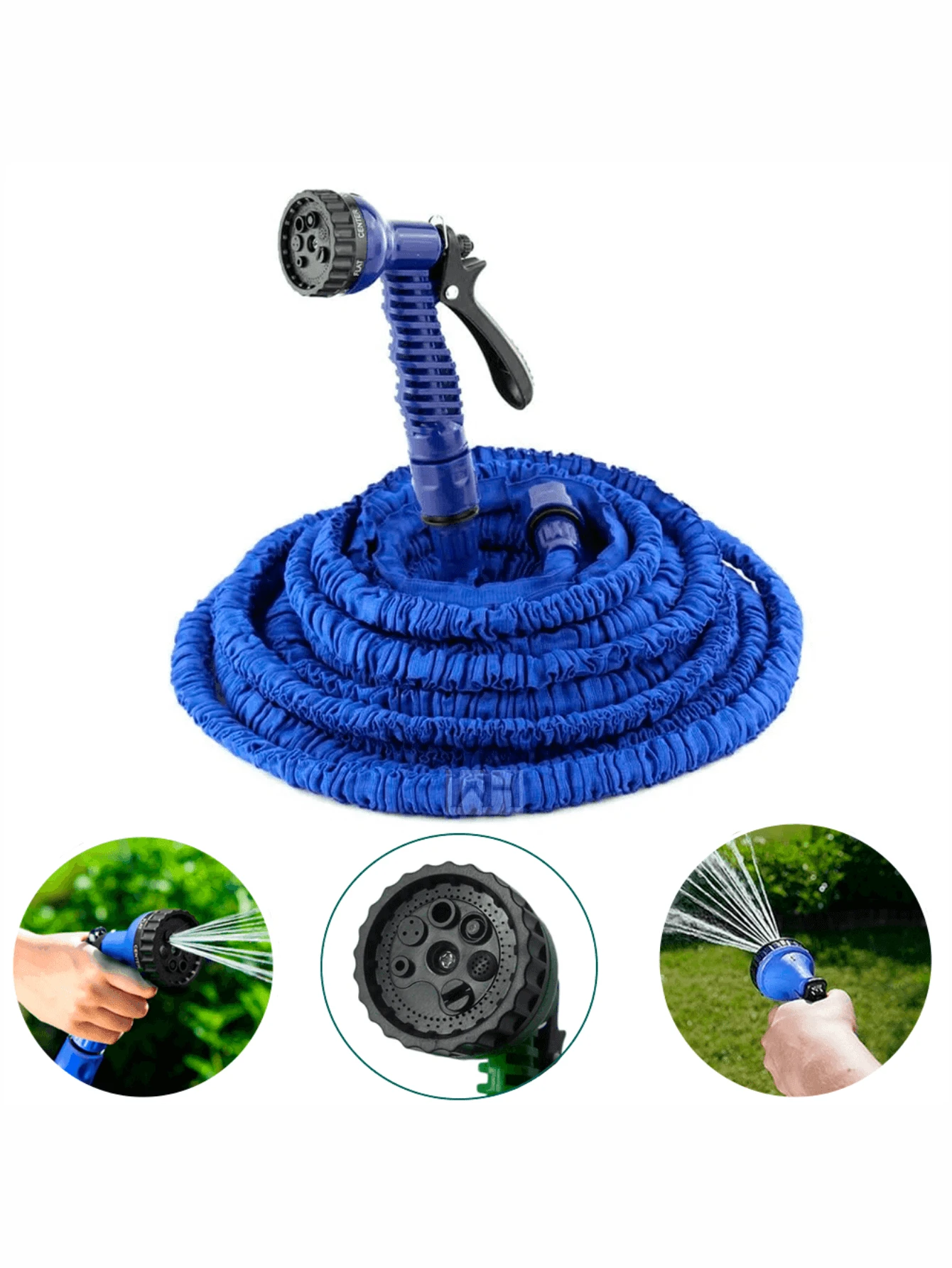 Manguera Expandible Retráctil 22.5 metros - Azul - Ver 1