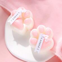 1入組貓爪香薰蠟燭,適用於燭光晚餐、生日派對和情人節