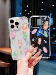 1个夜光彩色海龟透明可爱手机壳，兼容 16、17、16e、16 Pro Max、15、14、13、12、11、12 Mini、11 Mini、7、8 Plus - 無色 - 查看 4