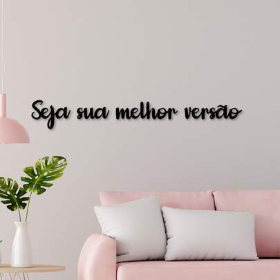 Letreiro Quadro de Parede Decorativo em MDF 3mm Seja Sua Melhor Versão