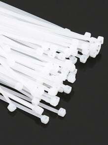 100pcs Anti-tamper Nylon Zip Ties With Self-locking Plastic Cable Ties - Black - View 3