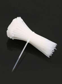 100pcs Anti-tamper Nylon Zip Ties With Self-locking Plastic Cable Ties - Black - View 8