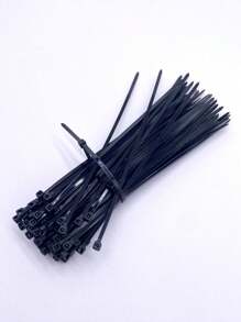100pcs Anti-tamper Nylon Zip Ties With Self-locking Plastic Cable Ties - Black - View 9