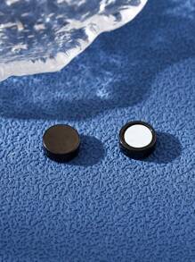 1 件簡約時尚男士不銹鋼磁性耳環 - 彩色 - 查看 6
