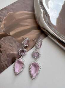 E.C Bijoux e Joias LINDO BRINCOS ZIRCONIA COMPRIDO LUXO