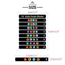 Violin Fretboard Sticker Music Note Intonation Stickers For Beginners Violin Part Accessories Thanksgiving Christmas Birthday New Year Gifts Idea - Suitable for 1/2 violin - View 4