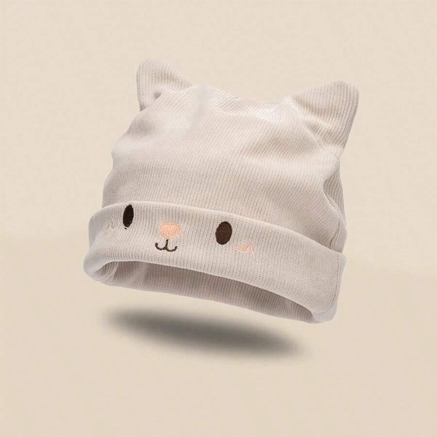 1件孕婦和產後用米色帽子,秋冬季暖堆帽