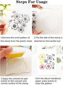 1pc Silicone Clear Stamp For Diy Christmas Tree Design - Clear - View 3