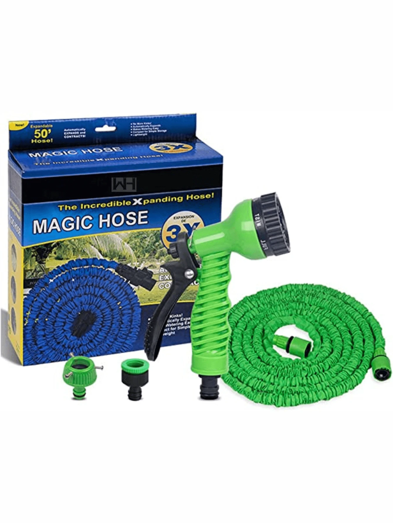 Flexible Expandable Hose 30 Meters - Green - View 1
