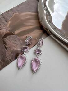 E.C Bijoux e Joias LINDO BRINCOS ZIRCONIA COMPRIDO LUXO