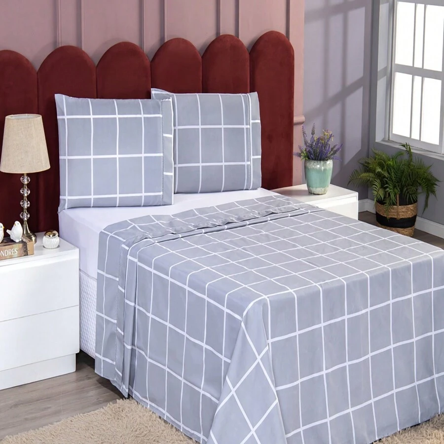 Sheet Sets with Pillowcases - 灰色 - 查看 1