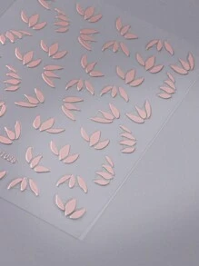 3D 金箔葉片美甲貼紙 2入 奢華葉片 DIY 自黏式美甲裝飾貼 - 彩色 - 查看 6