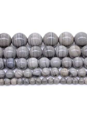 30-90Pcs Genuine Natural Coral Fossil Jasper Beads Grade AAA Round Loose Bead For Jewelry Making