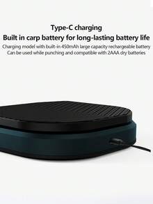 1pc Timing Coffee Scale High Precision Rechargeable Scale, Suitable For Family Cooking, Coffee And Nutrition Food Weighing - Black - View 6