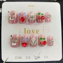 10 cái Thủ công Sáng bóng & Dễ thương & Gợi cảm Ảo thuật Gương Màu hồng Tinsel Cơ thể Đồ trang trí DIY Đối với Tiệc Giáng sinh - Nhiều màu - Xem 6