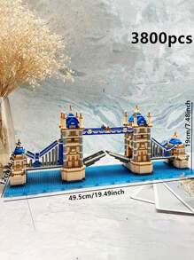 1入組著名的世界建築拼圖積木玩具套裝,包含倫敦塔橋、悉尼歌劇院、羅浮宮、羅馬競技場、艾菲爾鐵塔,適用於教育、藝術和收藏用途,生日/聖誕禮物 - 彩色 - 查看 7