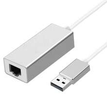 1pc Usb To Rj45 Ethernet Adapter, Usb 2.0 To 10/100 Network Lan Wired Adapter Converter With Rj45 Female Port, Compatible With Windows Linux Laptop - Silvery - View 8
