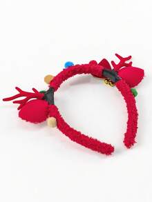 1只可愛又甜美的麋鹿角頭箍,適用於兒童的聖誕節