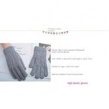 Kaschmir berührungsempfindliche Handschuhe Damen Winter Jacquard süß geteilte Finger Verdickung Thermal gefüttert Studenten Fünf-Finger-Handschuhe