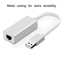 1pc Usb To Rj45 Ethernet Adapter, Usb 2.0 To 10/100 Network Lan Wired Adapter Converter With Rj45 Female Port, Compatible With Windows Linux Laptop - Silvery - View 6