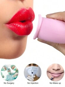1件裝粉色柔軟矽膠女孩造型豐唇器 - 淺粉色 - 查看 7