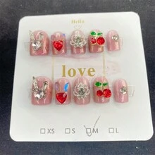 10 cái Thủ công Sáng bóng & Dễ thương & Gợi cảm Ảo thuật Gương Màu hồng Tinsel Cơ thể Đồ trang trí DIY Đối với Tiệc Giáng sinh - Nhiều màu - Xem 5