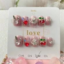 10 cái Thủ công Sáng bóng & Dễ thương & Gợi cảm Ảo thuật Gương Màu hồng Tinsel Cơ thể Đồ trang trí DIY Đối với Tiệc Giáng sinh - Nhiều màu - Xem 3