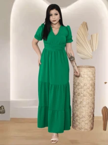 Women Dresses - 綠色 - 查看 3